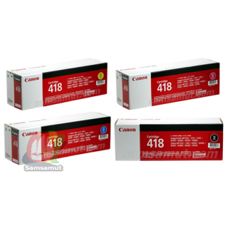 Canon Cartridge 418 ตลับหมึกโทนเนอร์ ชุดสี 4 ตลับ